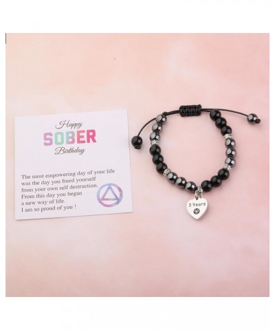 AA Sober Recovery Bracelet 1 Year 2 Years 3 Years 5 Years Happy Sober Birthday Gift Recovery Sobriety Gift AA 3 years $9.82 B...