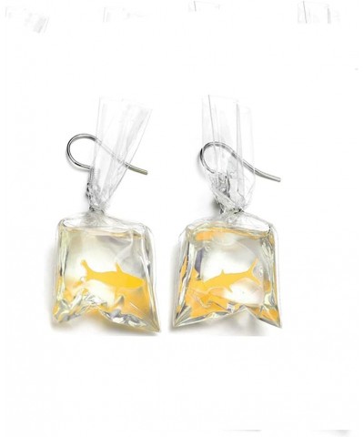 Women Funny Candy Cherry Goldfish Water Bag Shape Dangle Hook Earrings Female Charm Jewelry Small Tail Goldfish-Yellow $4.47 ...