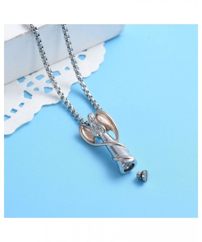 Guardian Angel Cremation Necklace For Ashes For Women Girls Keepsake Pendant Mini Stainless Steel Memorial Urn Jewery Customi...