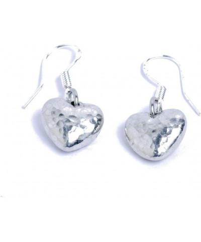 Tin Anniversary Beaten Heart Earrings $23.40 Earrings