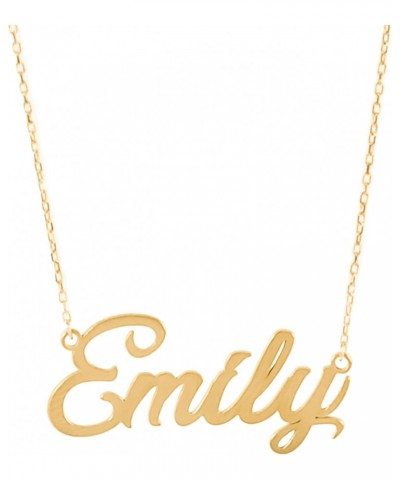 14K Solid Gold Custom Name Necklace For Women, Name Necklace Personalized, Nameplate Customized Pendant, Personalized Jewelry...