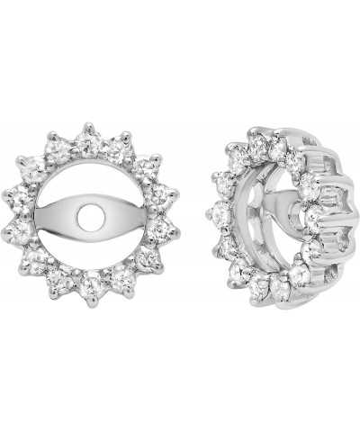 0.30 ctw Round White Diamond Circular Shaped Removable Earring Jackets for Women in 925 Sterling Silver $45.52 Earrings