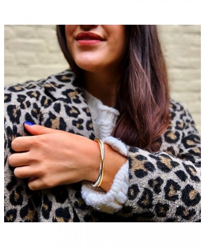 Jewelry Make a Statement with Our Two Tone Twisted Cable Wire Ball Weave Cuff Bangle Makes a Thoughtful and Stylish Gift Box ...