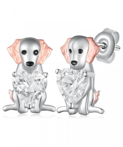 Labrador Retriever Earrings 925 Sterling Silver Labrador Retriever Gifts Cute Puppy Dog Lovers Gifts for Women Girls Labrador...