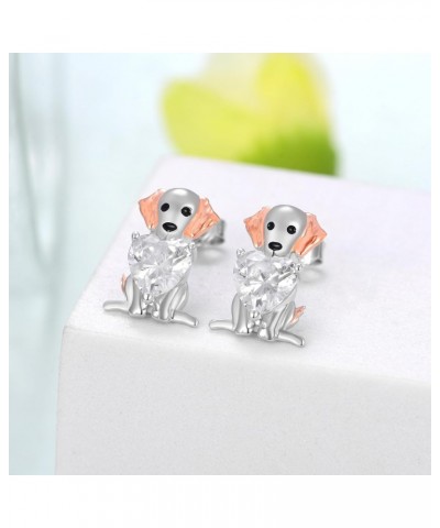 Labrador Retriever Earrings 925 Sterling Silver Labrador Retriever Gifts Cute Puppy Dog Lovers Gifts for Women Girls Labrador...