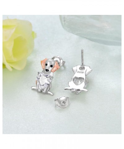 Labrador Retriever Earrings 925 Sterling Silver Labrador Retriever Gifts Cute Puppy Dog Lovers Gifts for Women Girls Labrador...