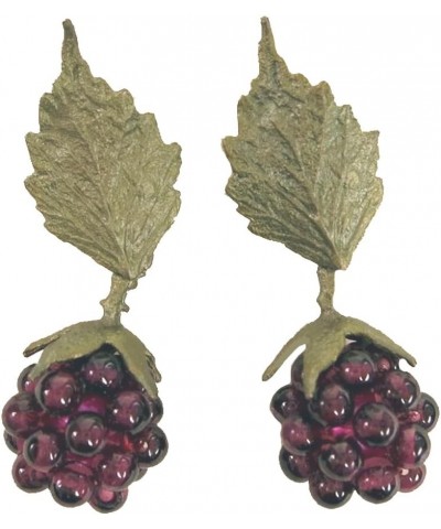 Raspberry Post Hanging Earrings for Silver Seasons… $54.56 Earrings