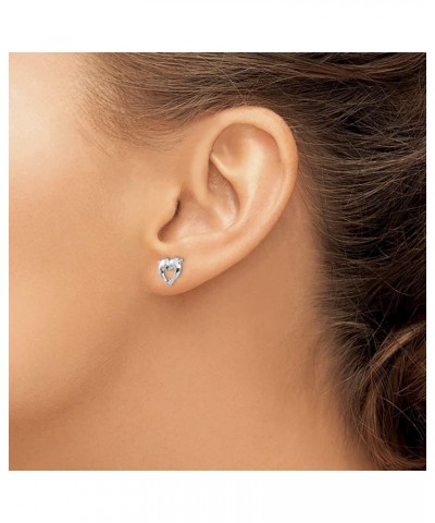 14k White Gold Madi K Screwback Dolphins Post Earrings QSE2479 $31.33 Others