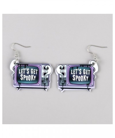 Personality Cassette Tape Dangle Earrings Acrylic Punk Funny Earrings for Women Girls 3Pairs B $6.15 Earrings