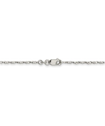 Solid 925 Sterling Silver 1.6mm Twisted Serpentine Chain Necklace - with Secure Lobster Lock Clasp 18.0 Inches $33.48 Necklaces