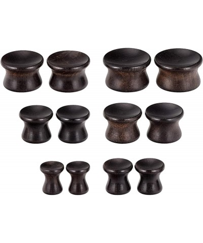 Wood Saddle Plugs Set Natural Ear Gauges Tunnels Plugs Stretchers 0G-30mm 6 PCS | 16mm(5/8") $7.94 Body Jewelry