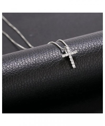 Small Cross Necklaces for Women Simulated Diamond Cross Pendant Dainty Cross Necklace Cubic Zirconia Cross Necklace for Women...