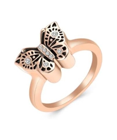 Cremation Jewelry for Ashes Butterfly Urn Ring for Women Cremation Ring Holds Loved Ones Ashes (Size 6-10,4,8 3 6 $13.71 Rings