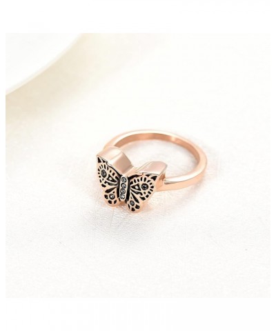 Cremation Jewelry for Ashes Butterfly Urn Ring for Women Cremation Ring Holds Loved Ones Ashes (Size 6-10,4,8 3 6 $13.71 Rings