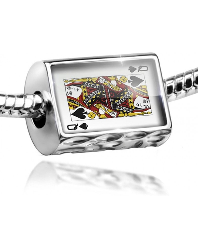 Charm Queen of Spades - Queen/Card Game - Bead Fit All European Bracelets, N $11.22 Bracelets