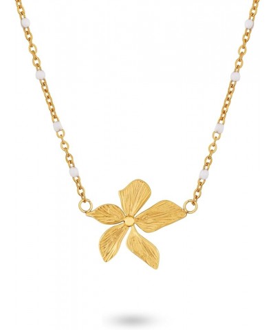 Dainty Gold Flower Necklaces for Women, Kawaii Stainless Steel Necklace Jewelry 5 $9.68 Necklaces