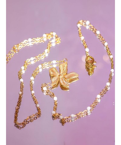 Dainty Gold Flower Necklaces for Women, Kawaii Stainless Steel Necklace Jewelry 5 $9.68 Necklaces