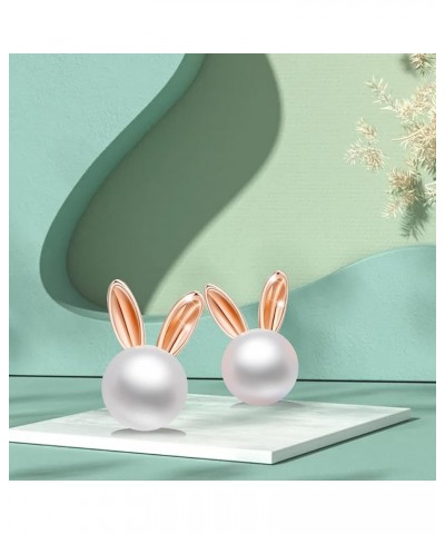 Cute Easter Bunny Earrings for Women Acrylic Easter Basket Eggs Bunny Rabbit Earrings Earrings Jewelry Gift K $7.64 Earrings