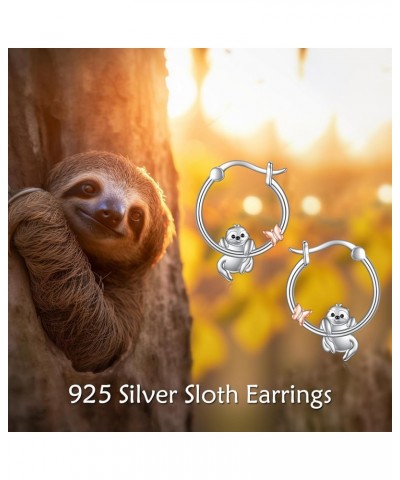 Panda Dinosaur Koala Hedgehog Earrings Sterling Silver Animal Hoop Earrings Panda Jewelry For Women Girls Gifts For Panda Lov...