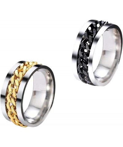 Stainless Steel Decorative Rings for Men and Women 7 Ring-04 $6.14 Others