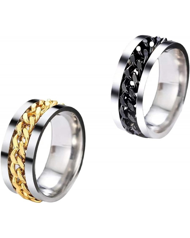 Stainless Steel Decorative Rings for Men and Women 7 Ring-04 $6.14 Others