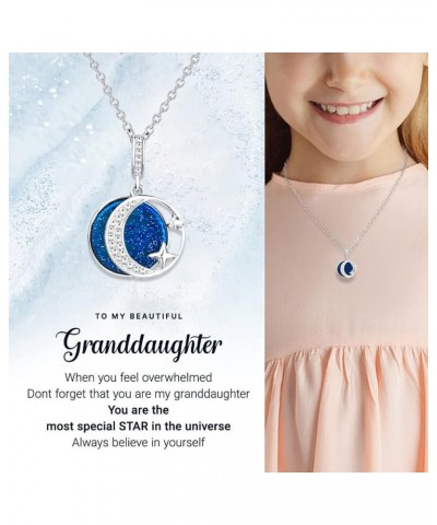 Necklace for Daughter, Granddaughter, Mom, Grandma, Mother-in-law Birthday Christmas Gifts Jewelry for Girls Moon&Star--Grand...