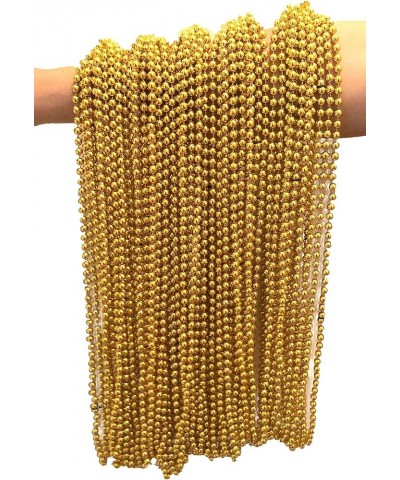 Festive Metallic Beaded Necklaces 72 Pack GOLD $13.62 Necklaces