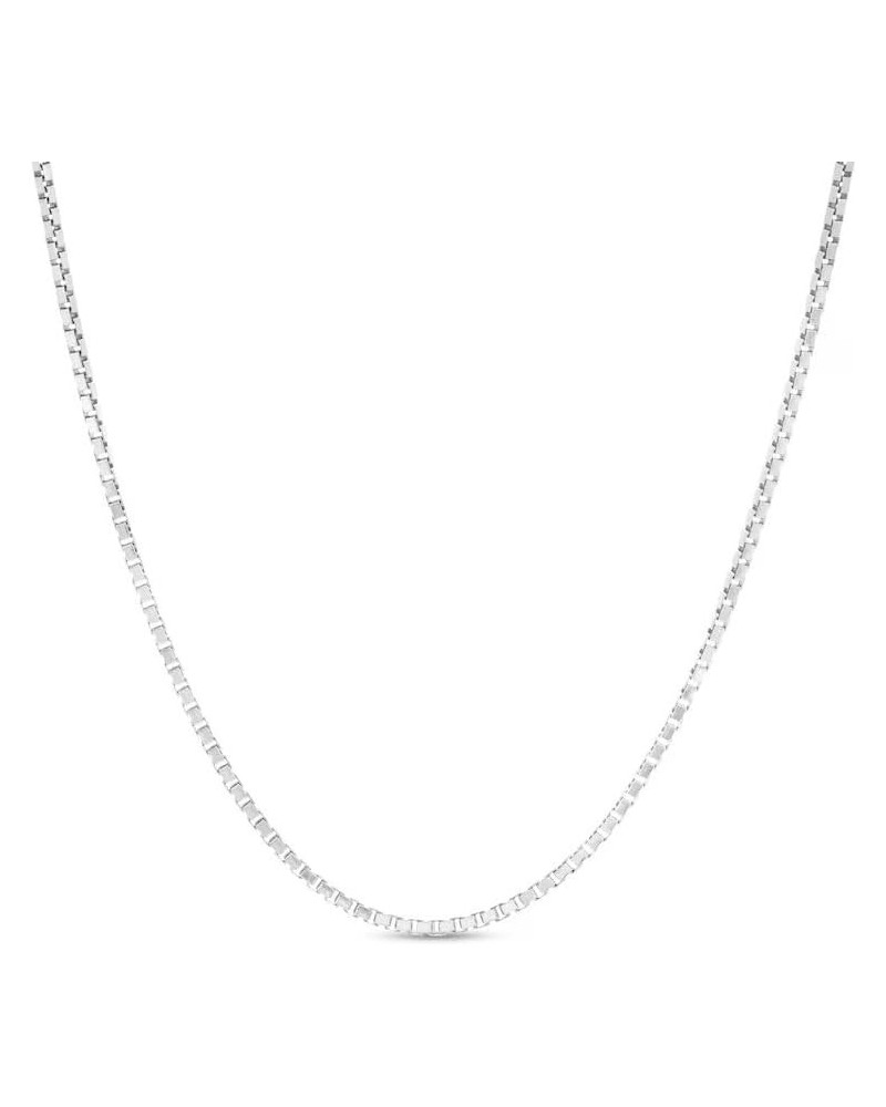 925 Sterling Silver Box Chain 0.80 MM, 1 MM, 1.25 MM, 1.5MM, 2 MM, 3 MM Necklace Gift for Men Women 16, 18, 20, 22, 24 Inches...