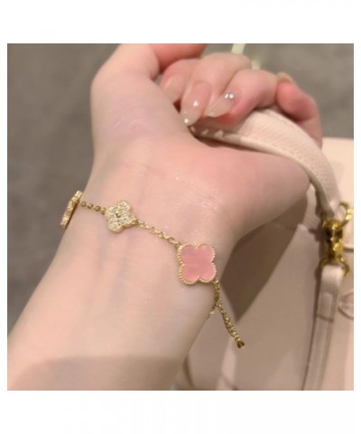 Adjustable Bracelet Gold Plated Trendy Love Adjustable Chain Bracelets For Women And Girls Wrist Chain Bracelet Hand Link (1P...