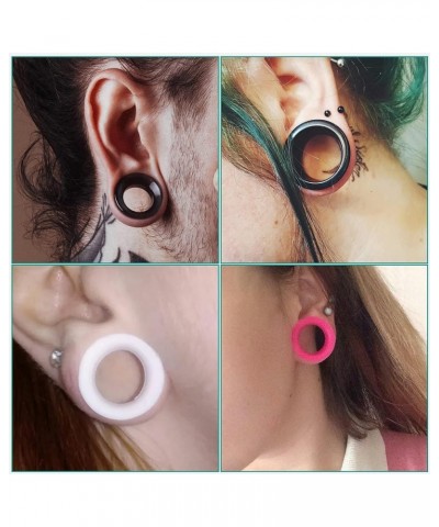 Flexible Silicone Double Flared Ear Gauge Tunnel Plugs (Sold by Pair) 0 GA, Purple $9.71 Body Jewelry