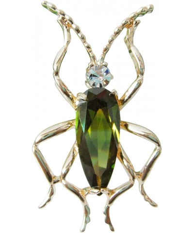 18k Gold Plated Copper Cubic Zirconia Zircon Bug Brooches Pins Green $9.85 Brooches & Pins