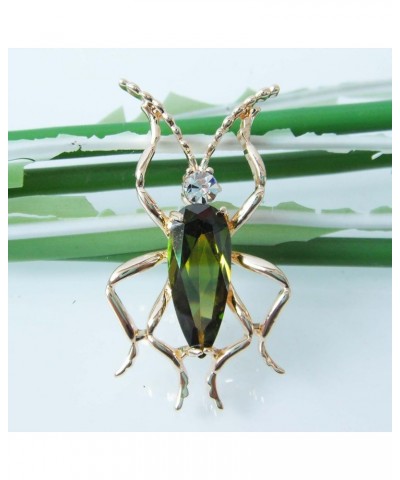 18k Gold Plated Copper Cubic Zirconia Zircon Bug Brooches Pins Green $9.85 Brooches & Pins