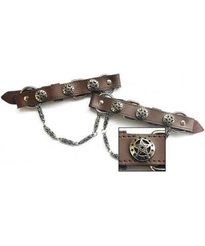 Texas Stars High-Grade Leather Boot Bracelet Set | Handcrafted with Durable Metal Parts $17.15 Bracelets