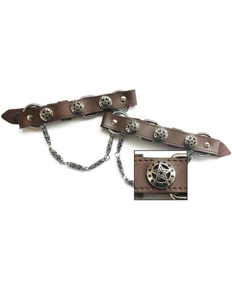 Texas Stars High-Grade Leather Boot Bracelet Set | Handcrafted with Durable Metal Parts $17.15 Bracelets