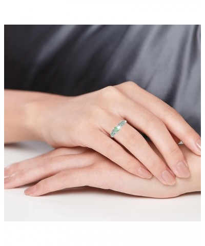 Sunflower Ring Size 11 Small Main Personality Love Fresh Ring for Women Simple Rings (White, 11) Green 10 $7.73 Rings