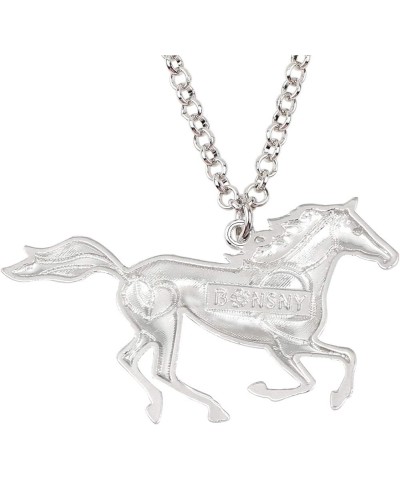 Enamel Alloy Funny Horse Necklace Pendant Jungle Animals Jewelry Gifts for Women Girls Charms Purple $8.79 Necklaces