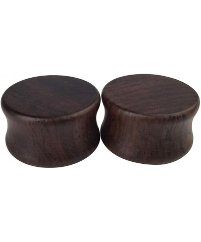 Set Of 4 Pairs Wood Gauges Ear Tunnels Double Flare Plugs Expander Body Piercing Jewelry 11/16"(18mm) $9.03 Others