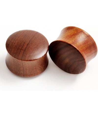 Set Of 4 Pairs Wood Gauges Ear Tunnels Double Flare Plugs Expander Body Piercing Jewelry 11/16"(18mm) $9.03 Others