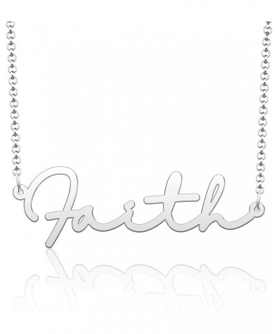 Personalized Name Necklace Cursive Script Name Stainless Steel Jewelry for Girls Name Necklace for Women Gold Name Necklace F...