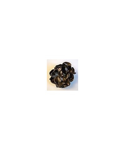 Glittered Peony Artificial Flower Hair Clip/Pin Brooch, Dark Grey $8.20 Brooches & Pins