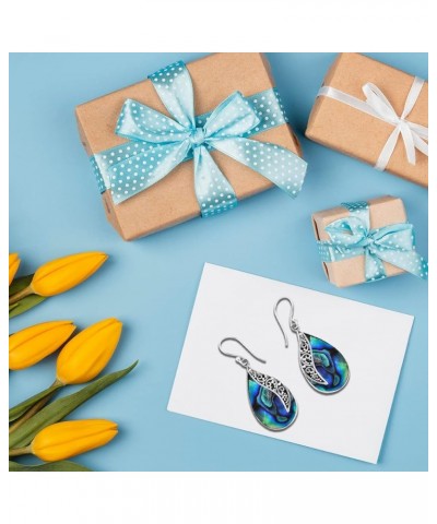 Shop LC Abalone Shell 925 Sterling Silver Earrings Jewelry Gifts for Women Birthday Gifts S01 - 1 Sided Abalone $17.04 Earrings