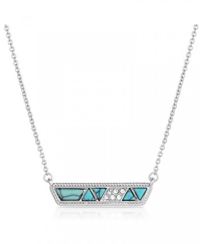 Western Lifestyle Women's Bar Necklace (High Noon Cobblestone) $37.71 Necklaces