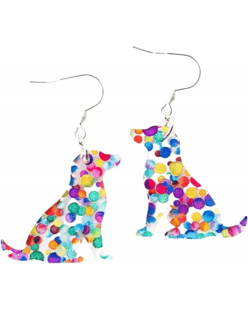 Cat Book Shelf Earrings for Women Girls Acrylic Puppy Dinosaur Dangle Earrings Cartoon Students Teacher Earrings Style 4 $6.1...