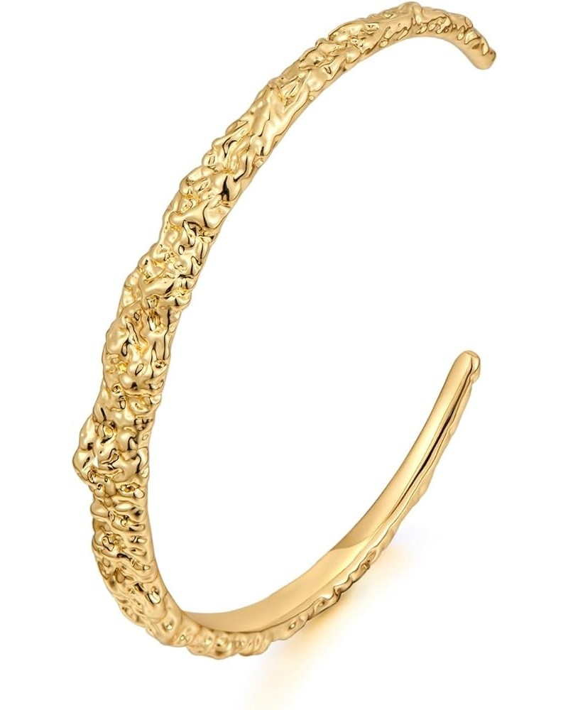 Gold Bangle With Smooth Surface Gold Twisted Bangle Gold Bangle Bracelets For Women Fashion Jewelry Gift Gold Bangle $7.79 Br...