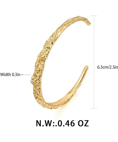 Gold Bangle With Smooth Surface Gold Twisted Bangle Gold Bangle Bracelets For Women Fashion Jewelry Gift Gold Bangle $7.79 Br...