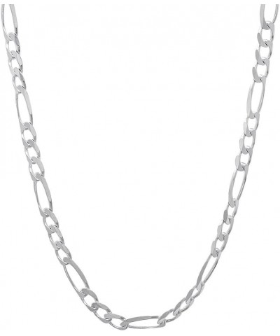 3mm Solid .925 Sterling Silver Flat Figaro Chain Necklace 20.0 Inches $23.00 Necklaces