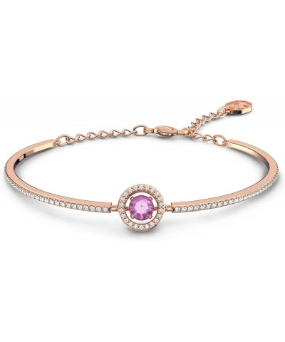 Sparking Dance Crystal Jewelry Collection, Gold Tone & Rose Gold Tone Finish Bangle Bracelet - Purple Crystals $39.65 Necklaces