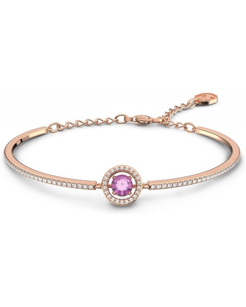 Sparking Dance Crystal Jewelry Collection, Gold Tone & Rose Gold Tone Finish Bangle Bracelet - Purple Crystals $39.65 Necklaces