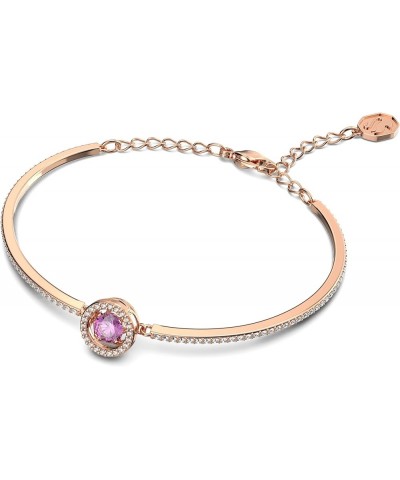 Sparking Dance Crystal Jewelry Collection, Gold Tone & Rose Gold Tone Finish Bangle Bracelet - Purple Crystals $39.65 Necklaces