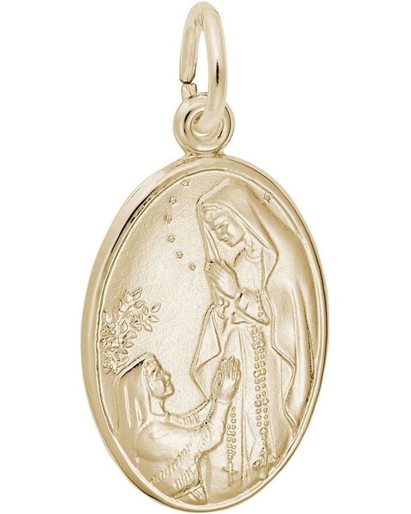 Rembrandt Our Lady of Lourdes Oval Charm Gold-Plated Sterling Silver $22.41 Bracelets